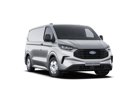 Ford Transit Custom 2023+ with ply lining interior, showcasing cargo space and durable interior fit for commercial use.