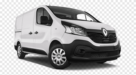 Renault Trafic van with ply lining interior, 2014-2018 model, showing the cargo area with durable lining for protection and storage.