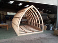 Shropshire CNC Gothic Pod Frame Kit, modular building structure with metal framework, 2.45 meters wide, for customizable outdoor spaces.