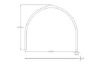 Shropshire CNC glamping pod frame arch, 3.2m modular building structure with wooden panels and arch design for outdoor accommodation