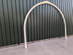 Shropshire CNC 3.2m Glamping Pod Frame Arch, modular building structure with metal frame and arch design.