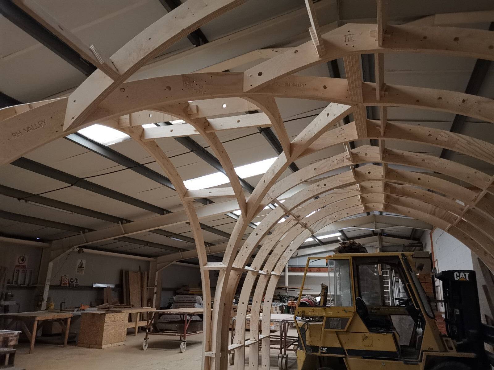Shropshire CNC XL Centre Door Pod Frame Kit for modular buildings, 10m x 4m, showcasing the sturdy frame structure.
