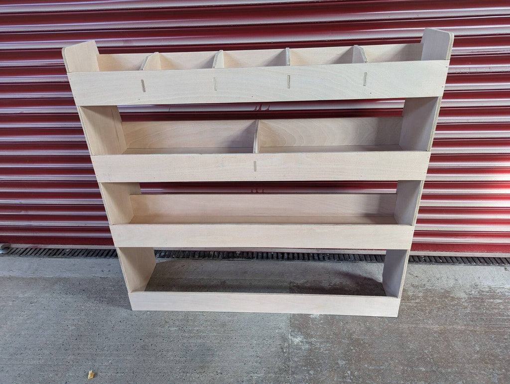 RS Ford Transit Connect 2014 van racking with side shelving, designed for organized storage on both near and off sides.