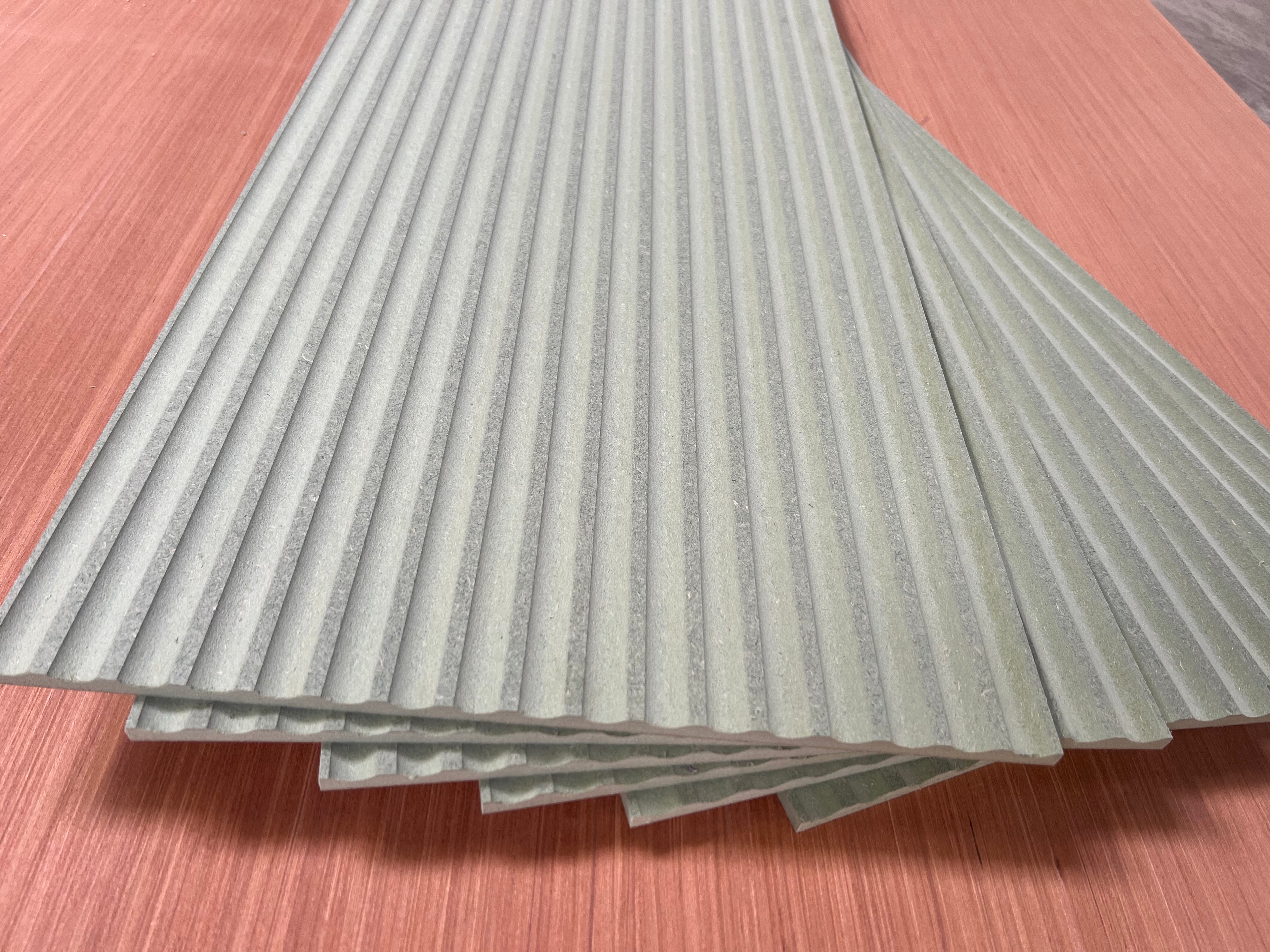 Shropshire CNC MDF 9mm fluted wall panel kit with textured fluted design, ready for interior wall decoration.