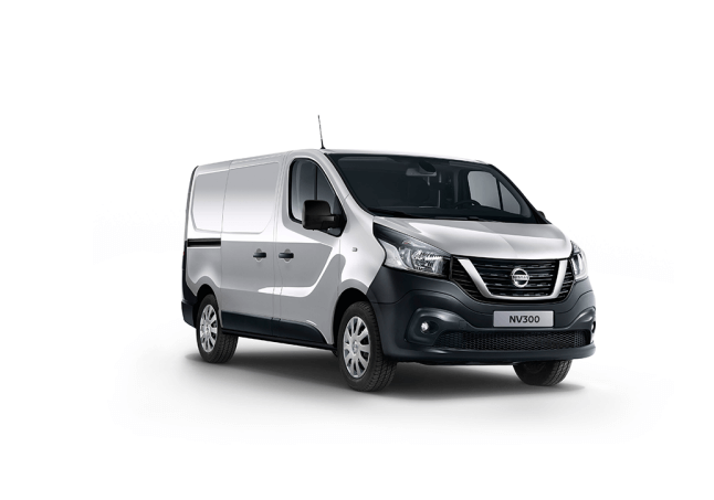 Nissan NV300 van from 2014-2018 with ply lining interior, showing the cargo area with protective lining for durability.