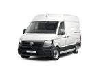Volkswagen Crafter 2017+ with ply lining interior, showcasing cargo van with durable lining for professional transportation.