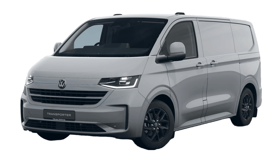 Volkswagen T7 2023+ van with ply lining interior for cargo protection and durability.