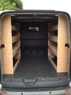 Ford Transit Custom Crew Cab L1 SWB van parts, double rear plywood unit, suitable for 2012-2023 commercial vehicle repairs.