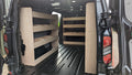 Set of four plywood panels for Ford Transit Custom LWB 2024 van, commercial vehicle parts and accessories.