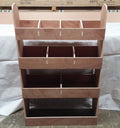 RS Ford Transit Custom Crew Cab L1 SWB van racking with plywood shelving for organized cargo storage, 2012-2023 model.