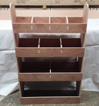 RS Ford Transit Custom Crew Cab L1 SWB van racking with plywood shelving for organized cargo storage, 2012-2023 model.