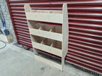 RS VW Caddy SWB van racking and shelving organizer on near side, designed for tool storage and vehicle organization.