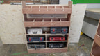 RS VW T5 T6 SWB triple van racking with plywood shelves for storage in commercial vehicle van or pickup.