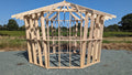 Shropshire CNC Octo Pod Frame Kit, 4.0m modular building structure with metal frame and assembly components.