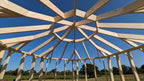 Shropshire CNC Octo Pod Frame Kit 4.0m, modular building structure with metal frame and components for custom assembly.