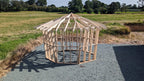 Shropshire CNC Octo Pod Frame Kit 4.0m, modular building structure with metal frame and panels for custom construction.
