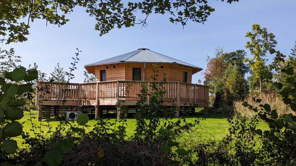 Shropshire CNC Octo Pod Frame Kit 4.0m, modular building structure with metal frame and assembly components.