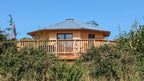 Shropshire CNC Octo Pod Frame Kit 4.0m modular building with metal framework and structural components for custom construction.