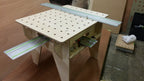 Shropshire CNC knock-down work bench made of birch plywood, measuring 1000x800mm, designed for workshop and jig use.