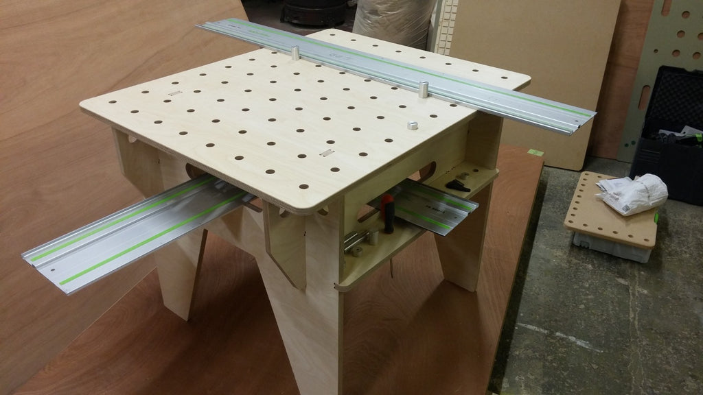Shropshire CNC knock down work bench made of birch ply, 1000 x 800 mm, suitable for workshop and jig use.