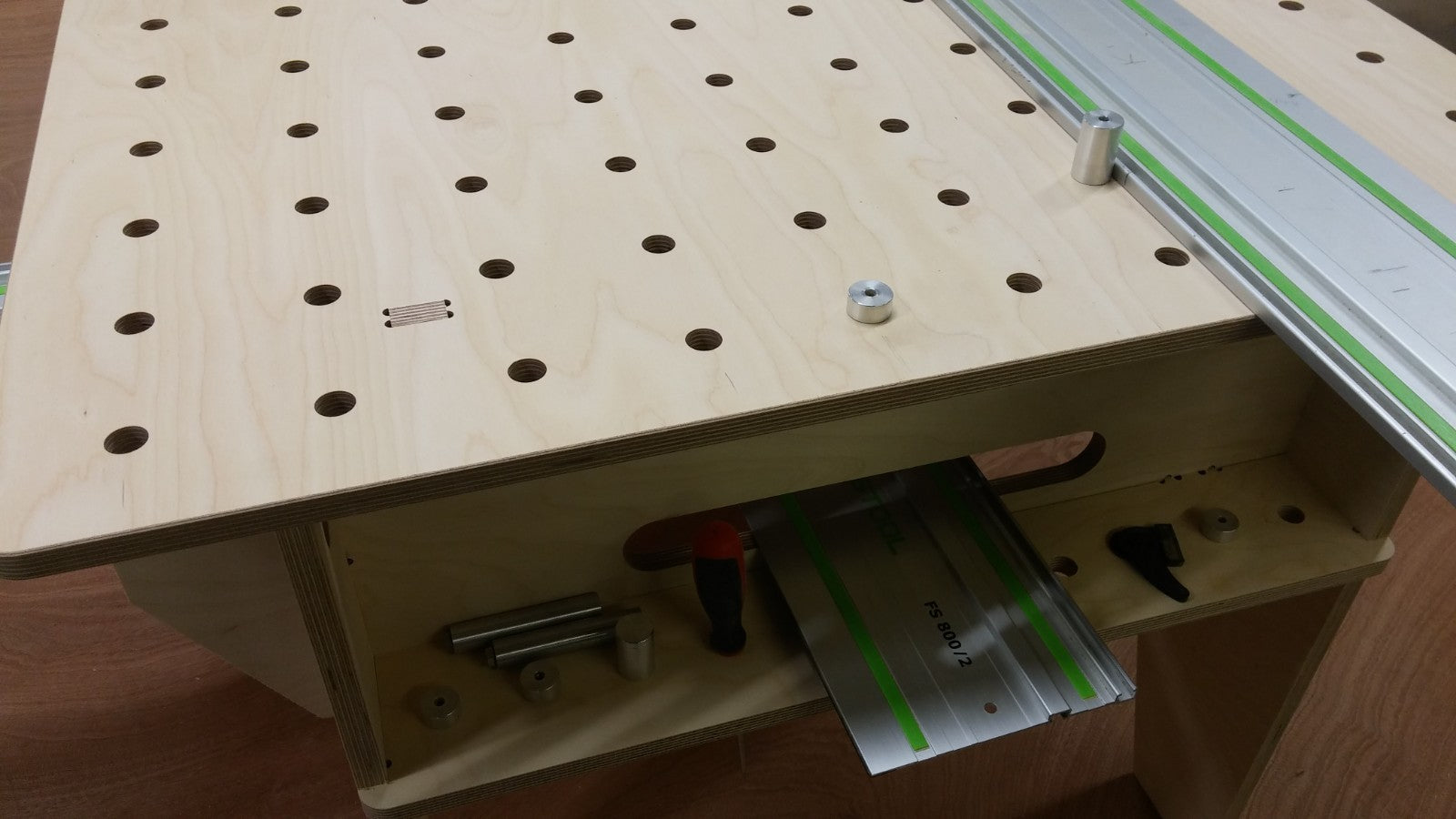 Shropshire CNC knock down work bench made of birch ply with 1000x800mm work surface, suitable for workshop and jig use