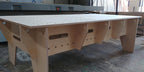 Shropshire CNC Knock Down Work Bench with MFT table top, measuring 2435 x 1215 mm, ideal for workshop and jig use.