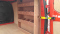 Ford Transit Custom SWB 2012-2023 van shelving and racking system for tool storage in commercial vehicle interior.